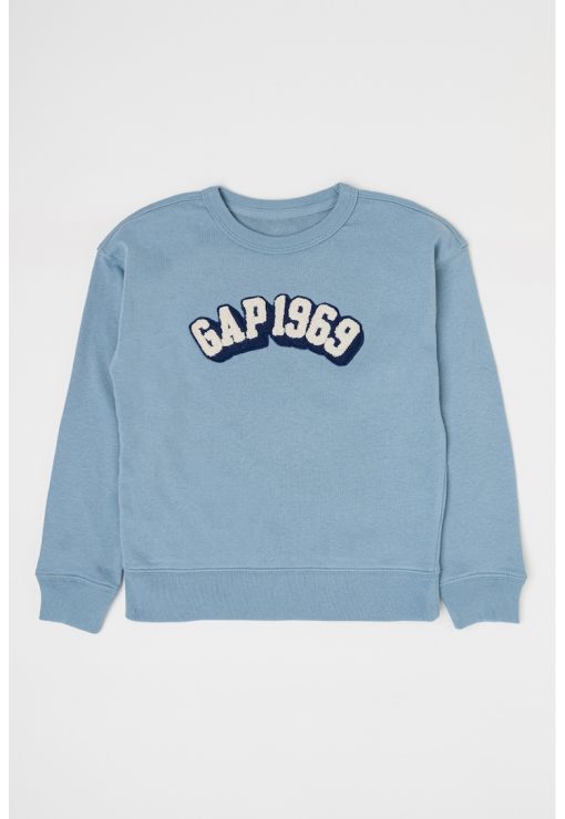 Bluza de trening cu decolteu la baza gatului si logo-BAIETI/IMBRACAMINTE/Bluze-IMBRACAMINTE/Bluze