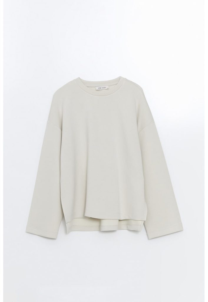 Bluza de trening cu decolteu rotund-FEMEI/IMBRACAMINTE/Bluze-IMBRACAMINTE/Bluze