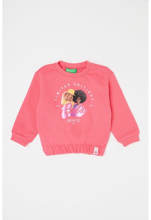 Bluza de trening cu imprimeu Barbie-FETE/IMBRACAMINTE/Bluze-IMBRACAMINTE/Bluze