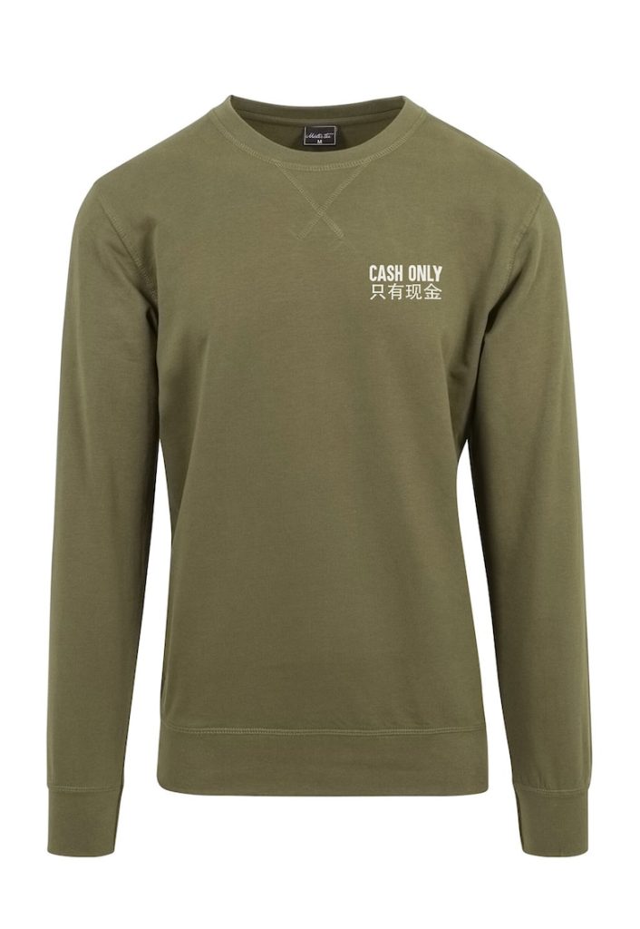 Bluza de trening cu imprimeu text-BARBATI/IMBRACAMINTE/Hanorace-IMBRACAMINTE/Hanorace