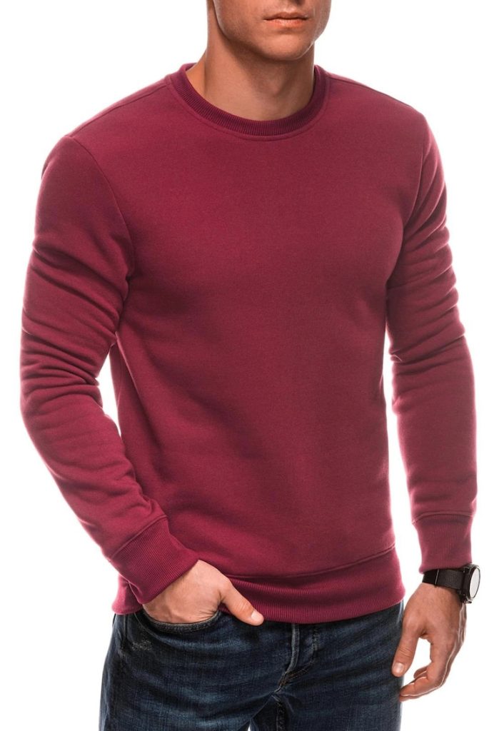 Bluza de trening cu model uni si decolteu la baza gatului-BARBATI/IMBRACAMINTE/Hanorace-IMBRACAMINTE/Hanorace