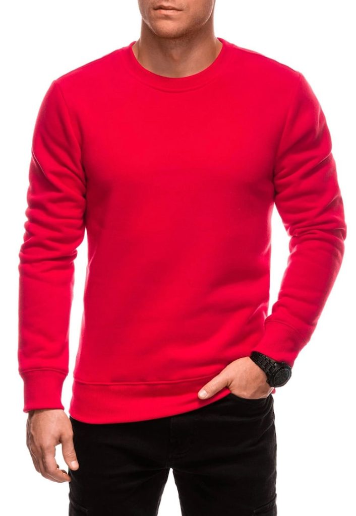 Bluza de trening cu model uni si decolteu la baza gatului-BARBATI/IMBRACAMINTE/Hanorace-IMBRACAMINTE/Hanorace