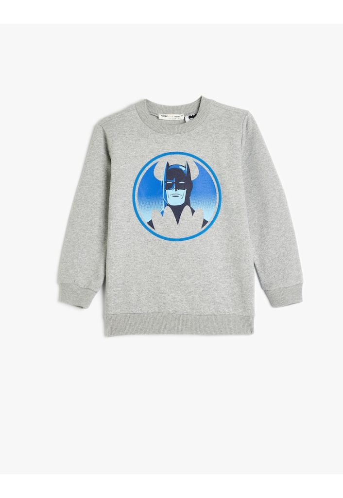 Bluza de trening din amestec de bumbac cu model Batman-BAIETI/IMBRACAMINTE/Bluze-IMBRACAMINTE/Bluze