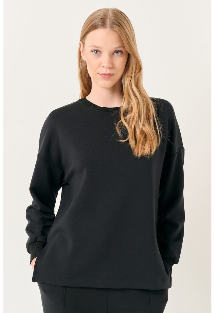 Bluza de trening din amestec de modal-FEMEI/IMBRACAMINTE/Hanorace-IMBRACAMINTE/Hanorace