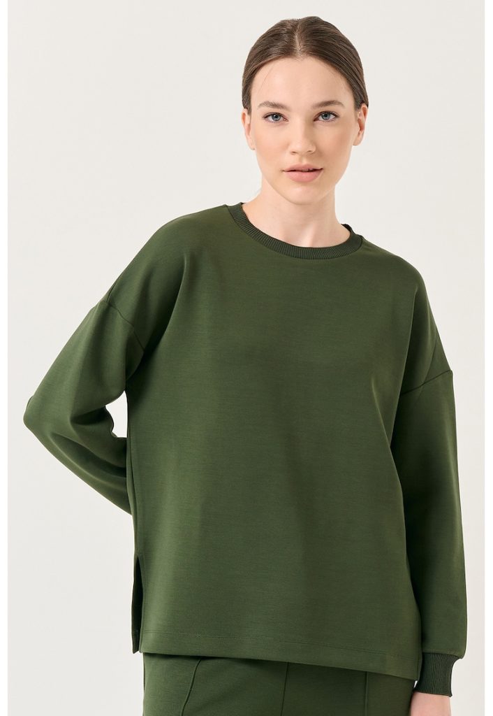 Bluza de trening din amestec de modal-FEMEI/IMBRACAMINTE/Hanorace-IMBRACAMINTE/Hanorace