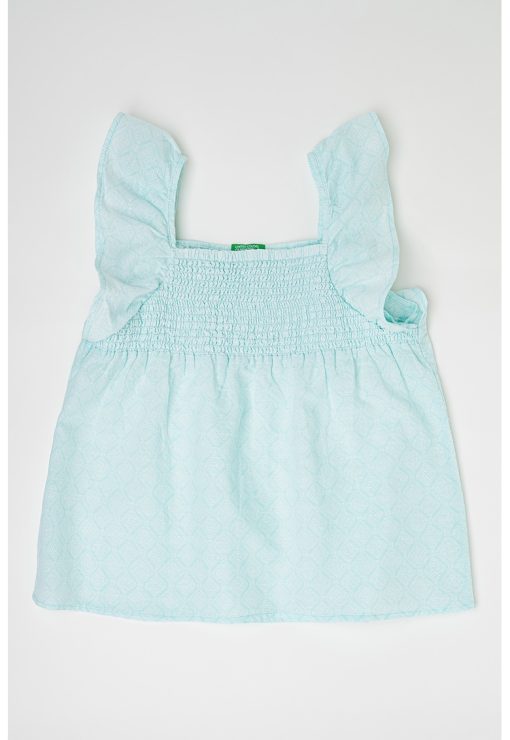 Bluza din amestec de in cu volane-FETE/IMBRACAMINTE/Bluze-IMBRACAMINTE/Bluze