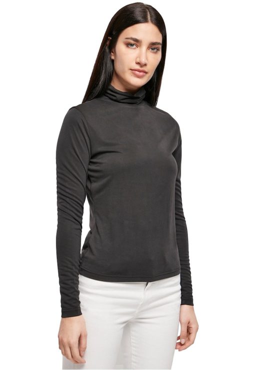 Bluza din amestec de modal cu guler inalt-FEMEI/IMBRACAMINTE/Bluze-IMBRACAMINTE/Bluze