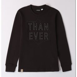 Bluza din bumbac cu text brodat-BAIETI/IMBRACAMINTE/Bluze-IMBRACAMINTE/Bluze