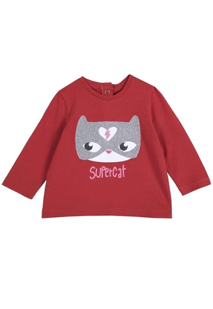 Bluza fete -  Bumbac - Rosu-FETE/IMBRACAMINTE/Bluze-IMBRACAMINTE/Bluze