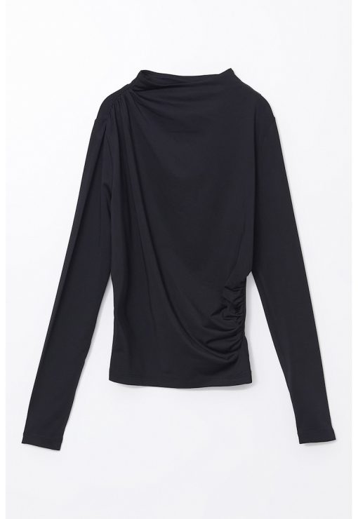 Bluza slim fit cu maneci lungi-FEMEI/IMBRACAMINTE/Bluze-IMBRACAMINTE/Bluze