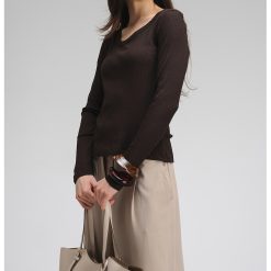 Bluza slim-fit din amestec de modal-FEMEI/IMBRACAMINTE/Bluze-IMBRACAMINTE/Bluze