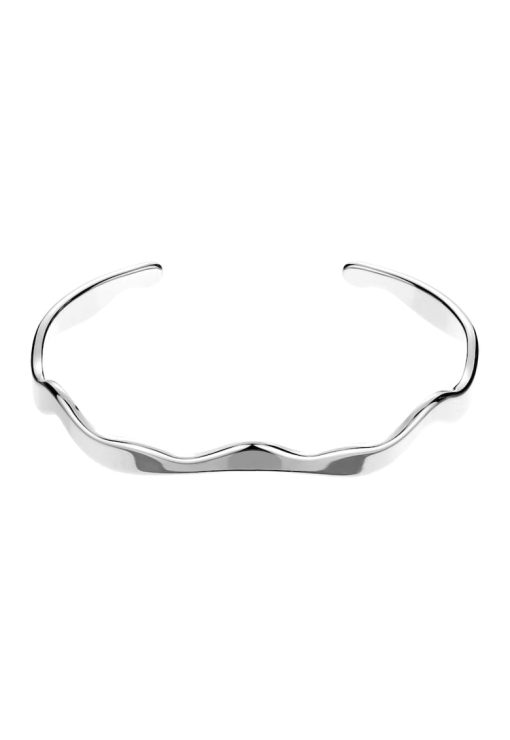Bratara din otel inoxidabil cu model in valuri-FEMEI/GENTI SI ACCESORII/Bijuterii-GENTI SI ACCESORII/Bijuterii