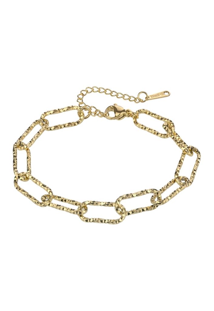 Bratara din otel inoxidabil placata cu aur de 18K-FEMEI/GENTI SI ACCESORII/Bijuterii-GENTI SI ACCESORII/Bijuterii