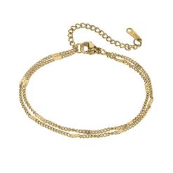 Bratara din otel inoxidabil placata cu aur de 18K-FEMEI/GENTI SI ACCESORII/Bijuterii-GENTI SI ACCESORII/Bijuterii