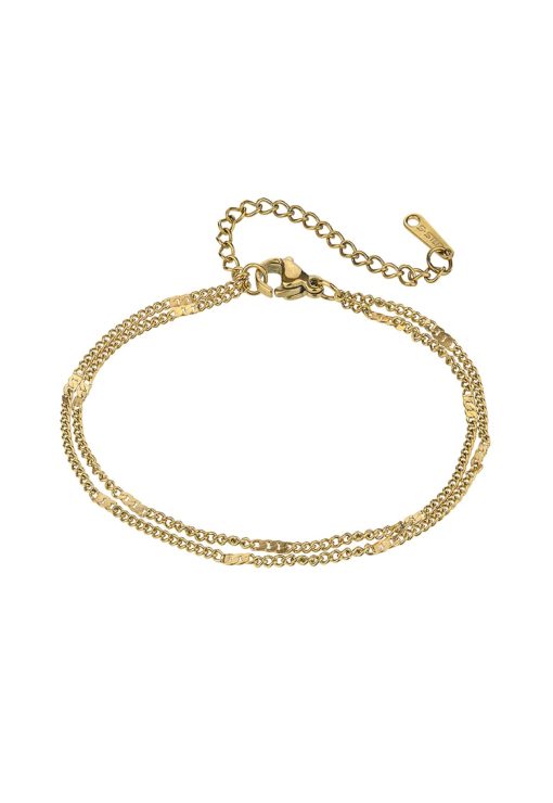Bratara din otel inoxidabil placata cu aur de 18K-FEMEI/GENTI SI ACCESORII/Bijuterii-GENTI SI ACCESORII/Bijuterii
