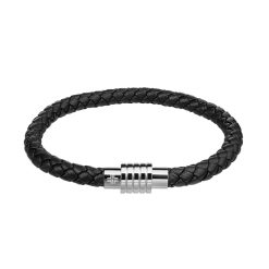 Bratara impletita din piele Hugo-BARBATI/GENTI SI ACCESORII/Bijuterii-GENTI SI ACCESORII/Bijuterii