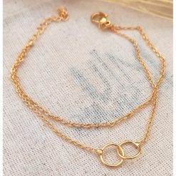 Bratara stratificata cu talismane rotunde-FEMEI/GENTI SI ACCESORII/Bijuterii-GENTI SI ACCESORII/Bijuterii