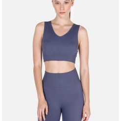 Bustiera cu aspect striat-FEMEI/SPORT/Tricouri si bustiere-SPORT/Tricouri si bustiere