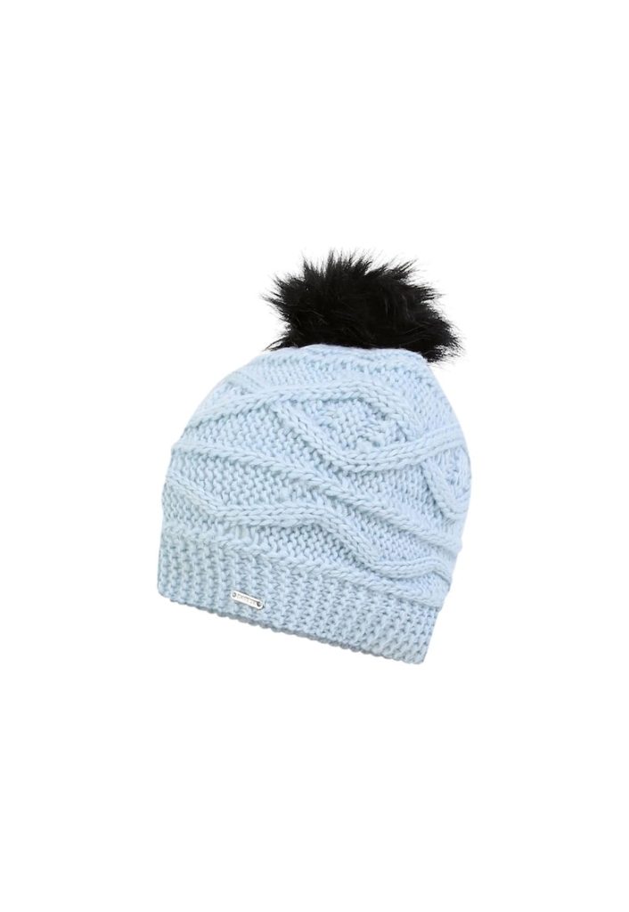 Caciula dama  Remind II - albastra - lana si acril - cu pompon - universala-FEMEI/GENTI SI ACCESORII/Palarii