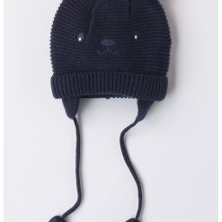 Caciula din amestec de lana tricotata masiv cu urechi-BAIETI/GENTI SI ACCESORII/Palarii