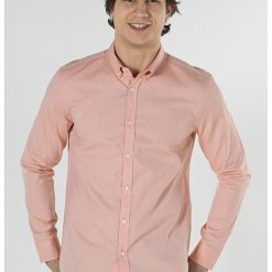 Camasa Cu Maneca Lunga De Barbati Somon Slim Fit-BARBATI/IMBRACAMINTE/Camasi-IMBRACAMINTE/Camasi