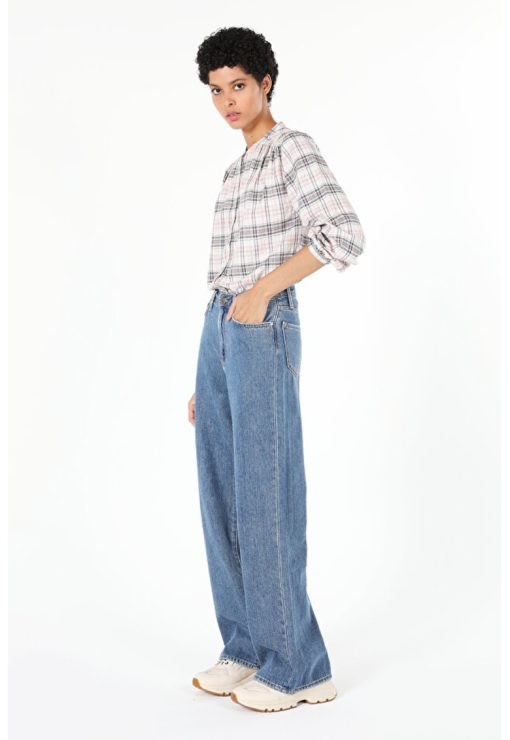 Camasa Cu Maneca Lunga De Dama Roz Regular Fit-FEMEI/IMBRACAMINTE/Camasi-IMBRACAMINTE/Camasi
