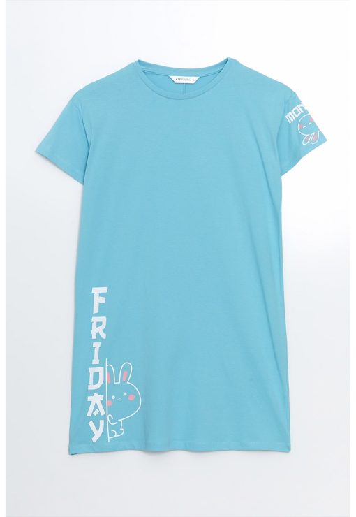 Camasa de noapte-tricou cu imprimeu-FEMEI/IMBRACAMINTE/Pijamale si halate de baie-IMBRACAMINTE/Pijamale si halate de baie