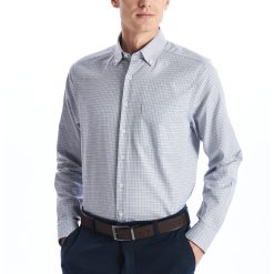Camasa regular-fit cu guler cu nasturi-BARBATI/IMBRACAMINTE/Camasi-IMBRACAMINTE/Camasi