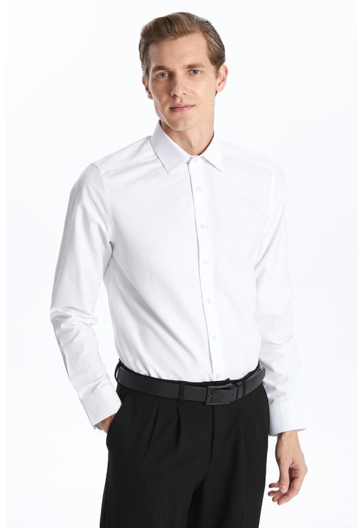 Camasa slim fit din poplin-BARBATI/IMBRACAMINTE/Camasi-IMBRACAMINTE/Camasi