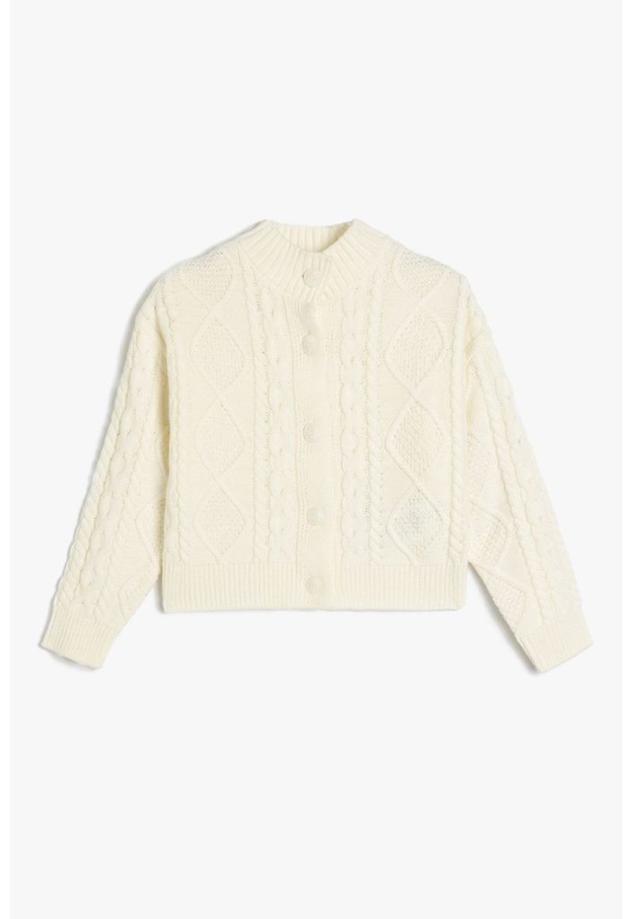 Cardigan din amestec de bumbac cu nasturi-FETE/IMBRACAMINTE/Pulovere si cardigane-IMBRACAMINTE/Pulovere si cardigane