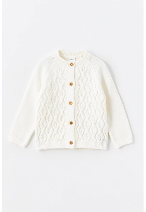Cardigan tricotat cu model uni-FETE/IMBRACAMINTE/Pulovere si cardigane-IMBRACAMINTE/Pulovere si cardigane