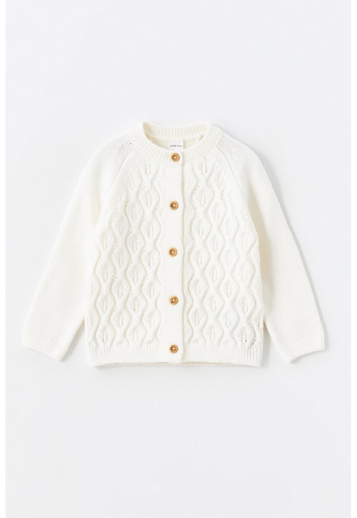 Cardigan tricotat cu model uni-FETE/IMBRACAMINTE/Pulovere si cardigane-IMBRACAMINTE/Pulovere si cardigane