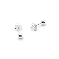 Cercei cu bile din Argint 925 - inchizatoare fluturas - tip surub-FEMEI/GENTI SI ACCESORII/Bijuterii-GENTI SI ACCESORII/Bijuterii