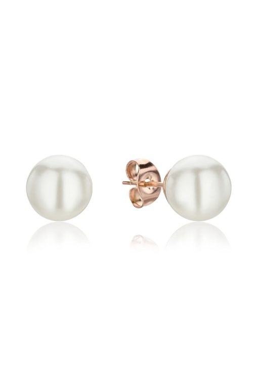 Cercei cu tija - decorati cu perle shell-FEMEI/GENTI SI ACCESORII/Bijuterii-GENTI SI ACCESORII/Bijuterii