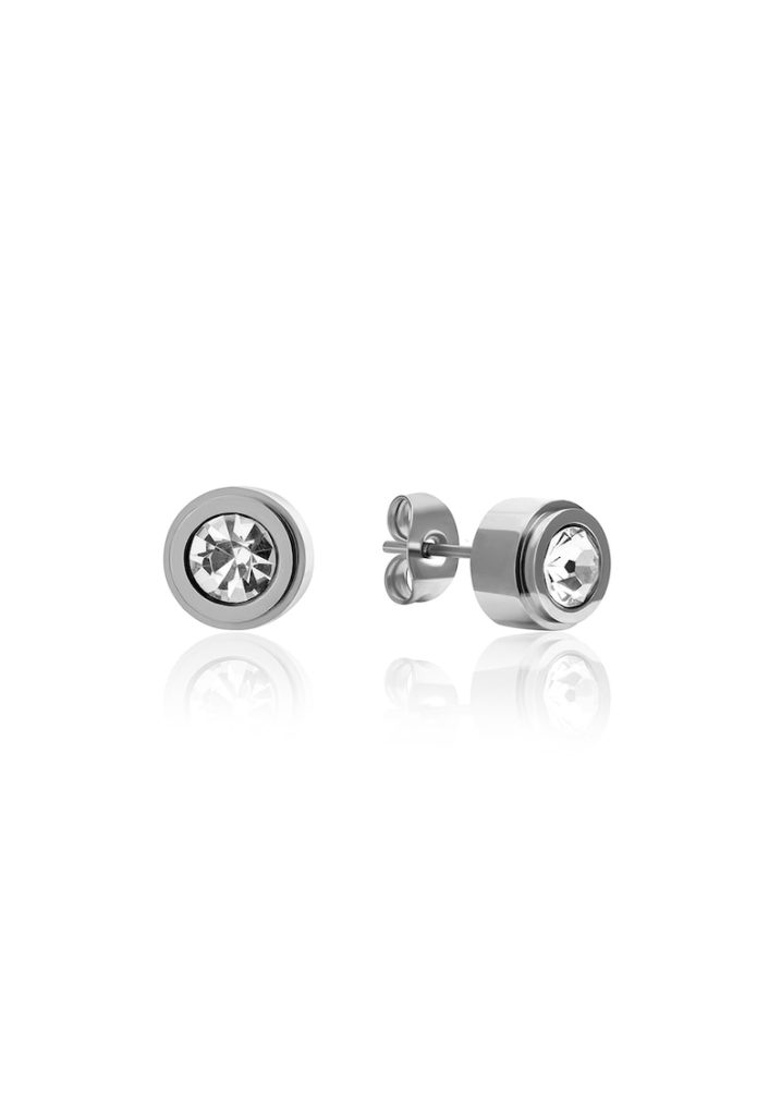 Cercei cu tija si cristal fatetat-FEMEI/GENTI SI ACCESORII/Bijuterii-GENTI SI ACCESORII/Bijuterii