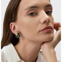 Cercei de alama cu cristale-FEMEI/GENTI SI ACCESORII/Bijuterii-GENTI SI ACCESORII/Bijuterii