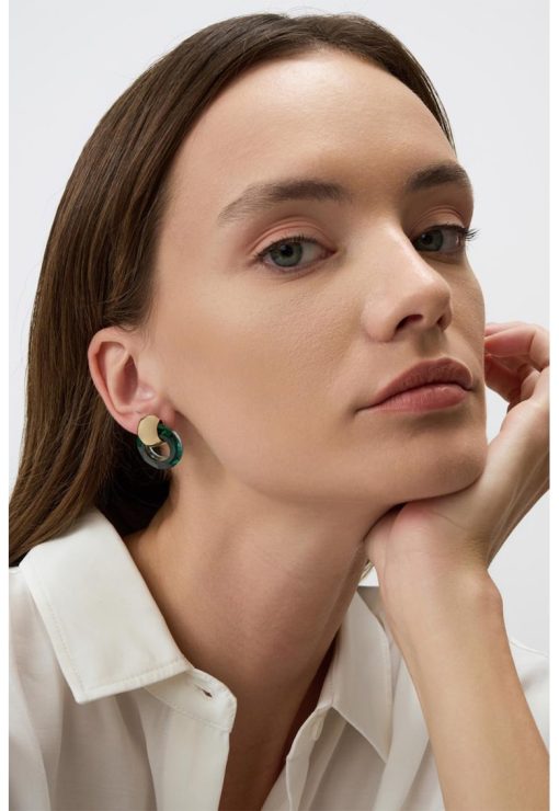 Cercei de alama cu cristale-FEMEI/GENTI SI ACCESORII/Bijuterii-GENTI SI ACCESORII/Bijuterii