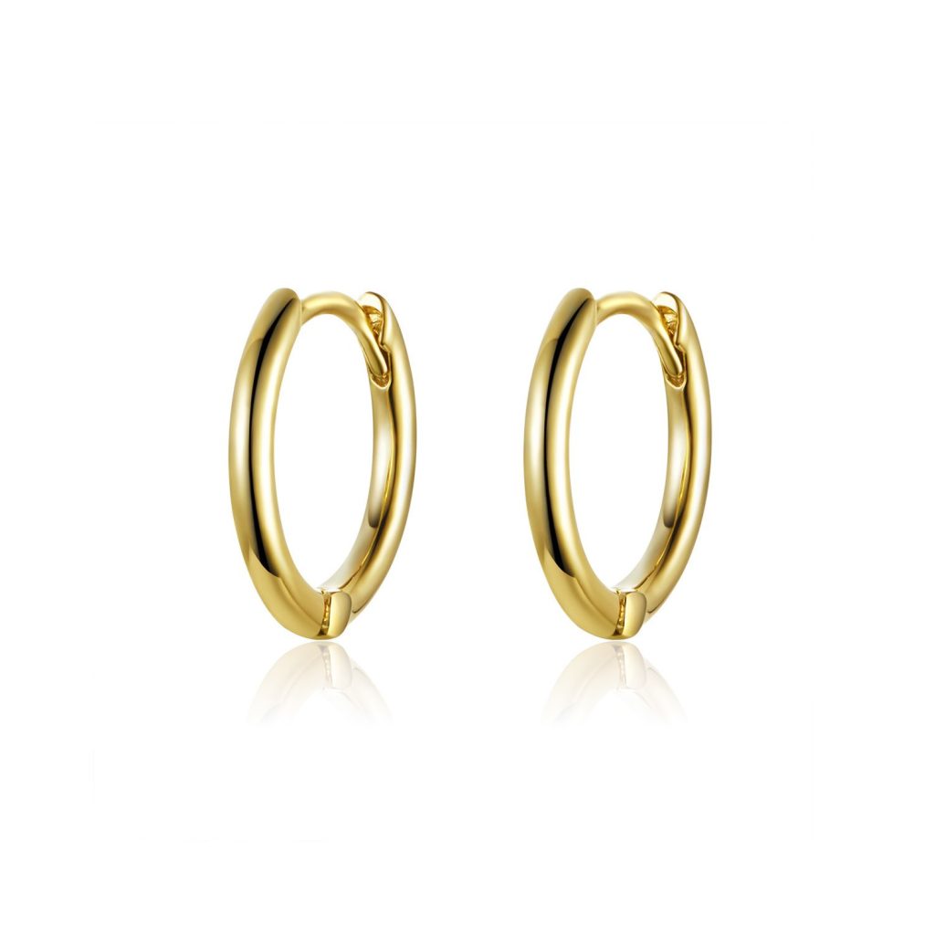 Cercei din argint Perfect Gold Circle-Cercei >> Cercei din argint