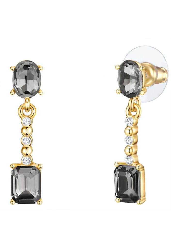 Cercei drop cu tija placati cu aur de 14K-FEMEI/GENTI SI ACCESORII/Bijuterii-GENTI SI ACCESORII/Bijuterii