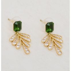 Cercei in forma de libelula cu zirconia-FEMEI/GENTI SI ACCESORII/Bijuterii-GENTI SI ACCESORII/Bijuterii