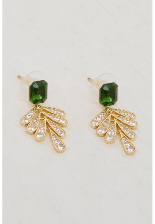 Cercei in forma de libelula cu zirconia-FEMEI/GENTI SI ACCESORII/Bijuterii-GENTI SI ACCESORII/Bijuterii