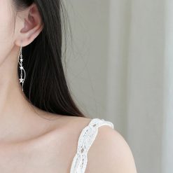 placati cu rodiu-Bijuterii argint dama-Cercei argint dama 