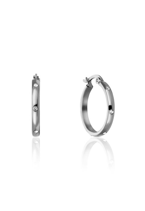 Cercei rotunzi cu cristale-FEMEI/GENTI SI ACCESORII/Bijuterii-GENTI SI ACCESORII/Bijuterii