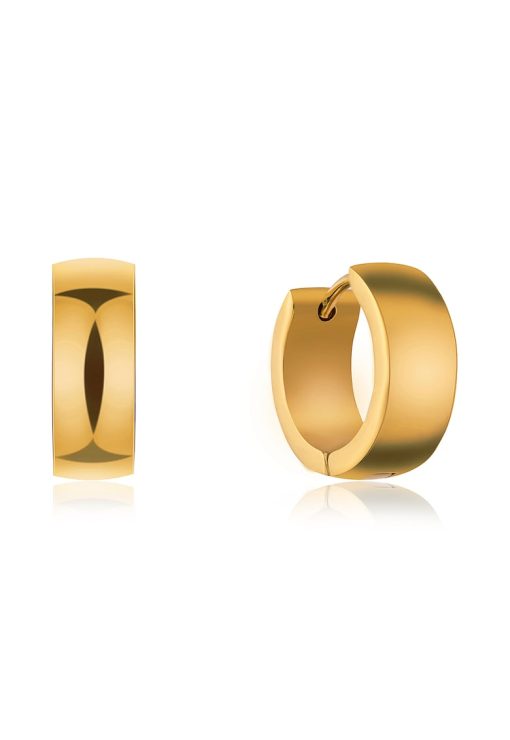 Cercei rotunzi de otel inoxidabil-FEMEI/GENTI SI ACCESORII/Bijuterii-GENTI SI ACCESORII/Bijuterii
