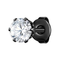 Cercel cu tija din otel inoxidabil cu zirconia-BARBATI/GENTI SI ACCESORII/Bijuterii-GENTI SI ACCESORII/Bijuterii