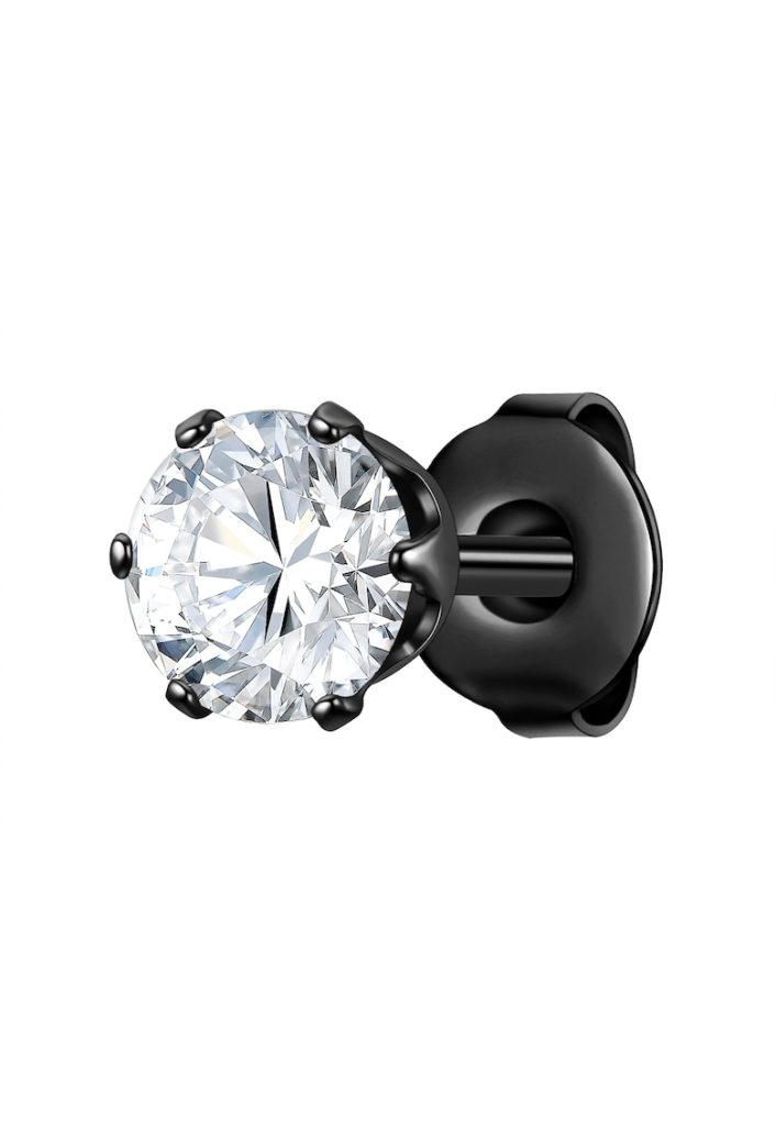 Cercel cu tija din otel inoxidabil cu zirconia-BARBATI/GENTI SI ACCESORII/Bijuterii-GENTI SI ACCESORII/Bijuterii