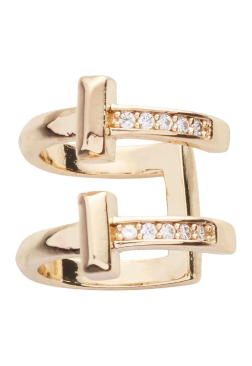 Cercel cuff cu cristale-FEMEI/GENTI SI ACCESORII/Bijuterii-GENTI SI ACCESORII/Bijuterii