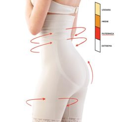 Chiloti boxeri modelatori cu talie inalta si dantela Shapewear 2027-FEMEI