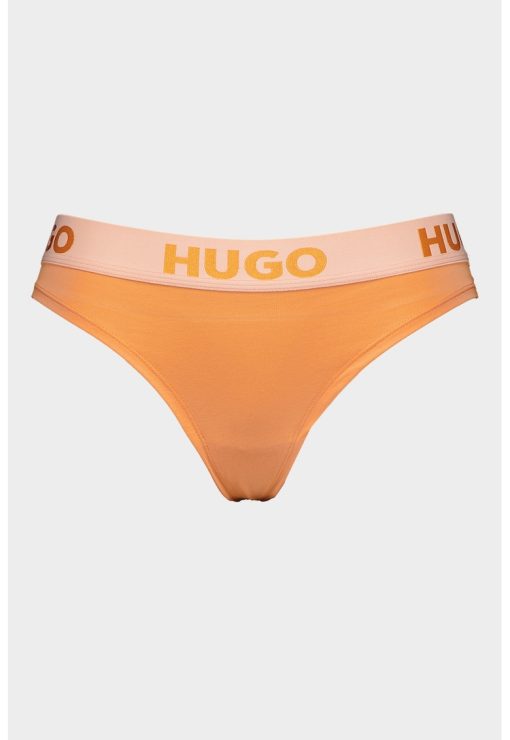 Chiloti tanga cu banda logo in talie Sporty-FEMEI/IMBRACAMINTE/Lenjerie intima-IMBRACAMINTE/Lenjerie intima