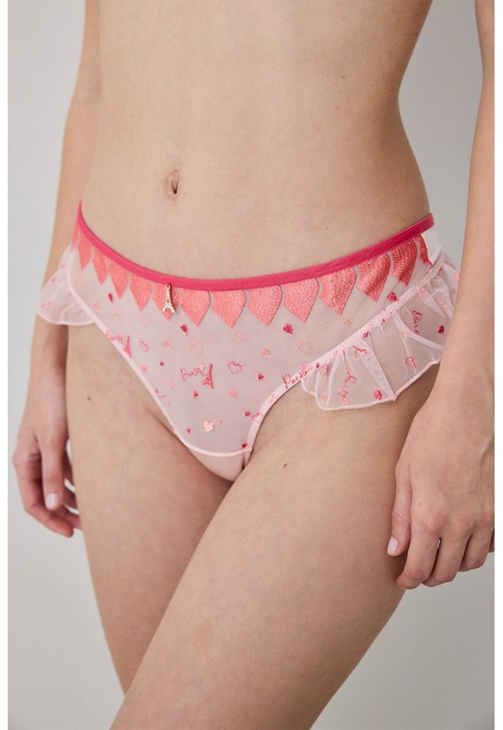 Chiloti tanga cu volane-FEMEI/IMBRACAMINTE/Lenjerie intima-IMBRACAMINTE/Lenjerie intima